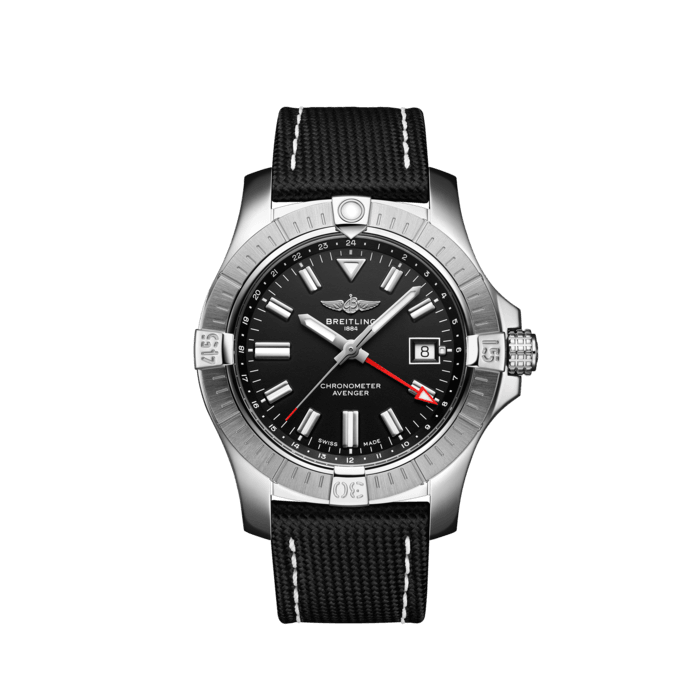 Breitling Avenger Automatic GMT 43 in acciaio inossidabile nero A32397101B1X1