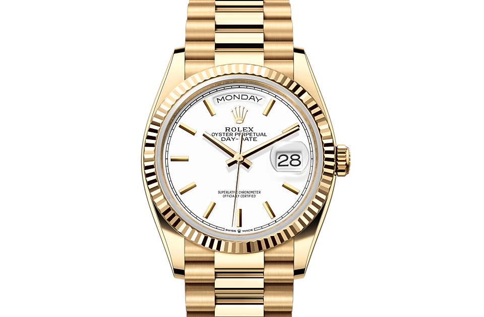 Rolex Day Date 36 Oyster 36 mm Gollo giallo M128238-0081