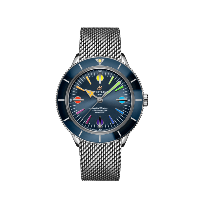 Breitling Superocean Heritage’ 57 Edizione speciale II in acciaio inossidabile blu A103702A1C1A1