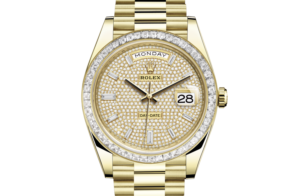 Rolex Day-Date 40 Oyster 40 mm Oro giallo e diamanti M228398TBR-0036