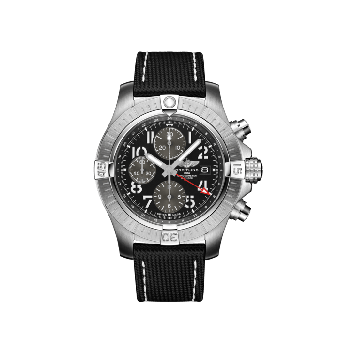 Breitling Avenger Chronograph GMT 45 in acciaio inossidabile nero A24315101B1X1