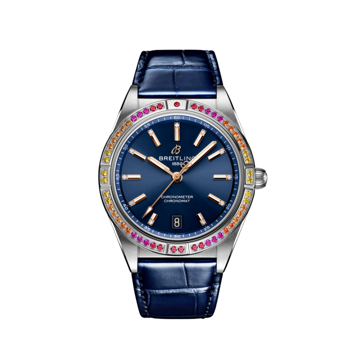 Breitling Chronomat Automatic 36 South Sea South Acciaio inossidabile (GEM-set) Midnight Blue A10380611C1P1