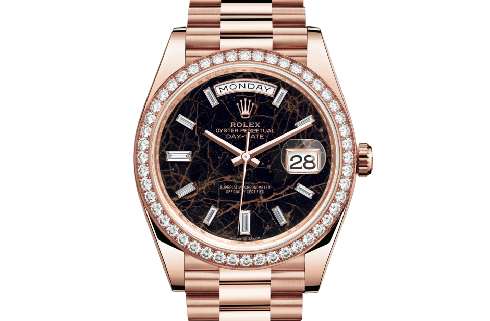 Rolex Day Date 40 Oyster 40 mm Everose Gold and Diamonds M228345RBR-0016