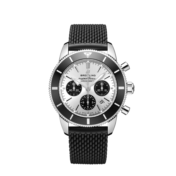 Breitling Superocean Heritage B01 Chronograph 44 Crema in acciaio inossidabile AB0162121G1S1