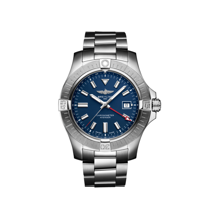 Breitling Avenger Automatic GMT 45 in acciaio inossidabile blu A32395101C1A1