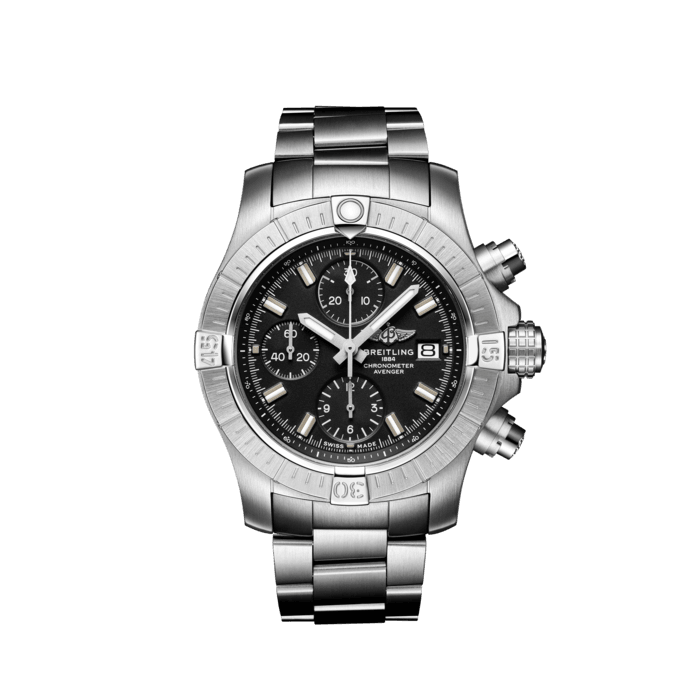 Breitling Avenger cronografo 43 in acciaio inossidabile nero A13385101B1A1