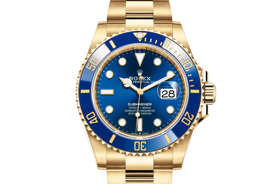 Rolex Submariner Data Oyster 41 mm Gollo giallo M126618LB-0002