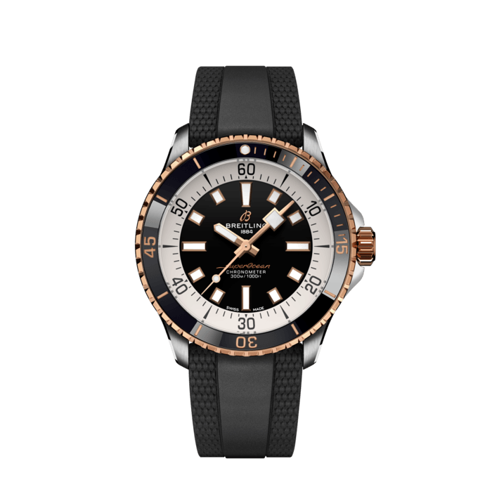 Breitling Superocean Automatic 42 in acciaio inossidabile& 18K rosso oro rosso U17375211B1S1