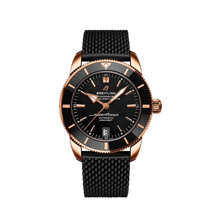 Breitling Superocean Heritage B20 B20 Automatico 42 18K in oro rosso nero RB2010121B1S1