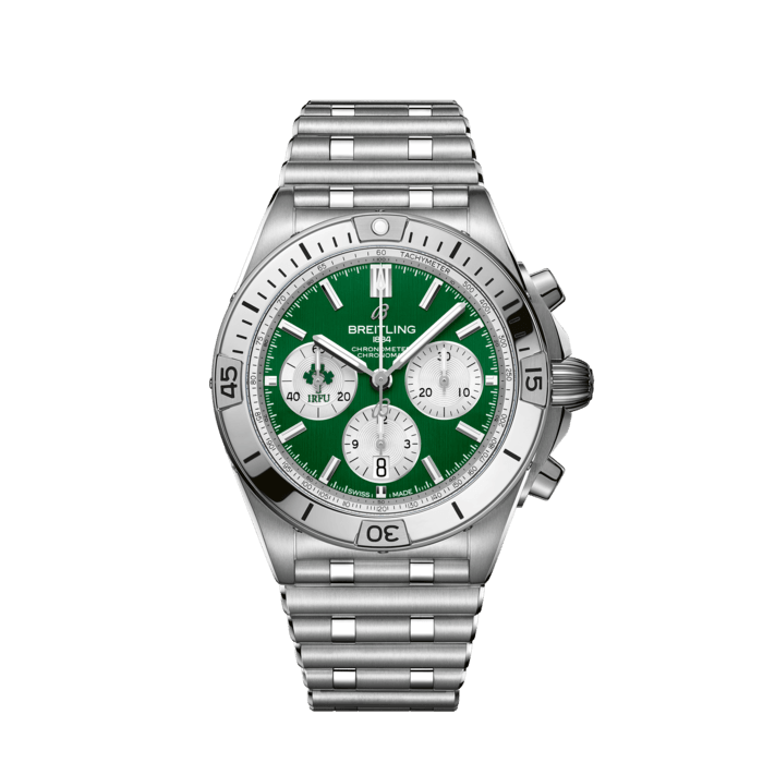 Breitling Chronomat B01 42 SIX NATIONI IRLANDA GREEN in acciaio inossidabile AB0134A91L1A1