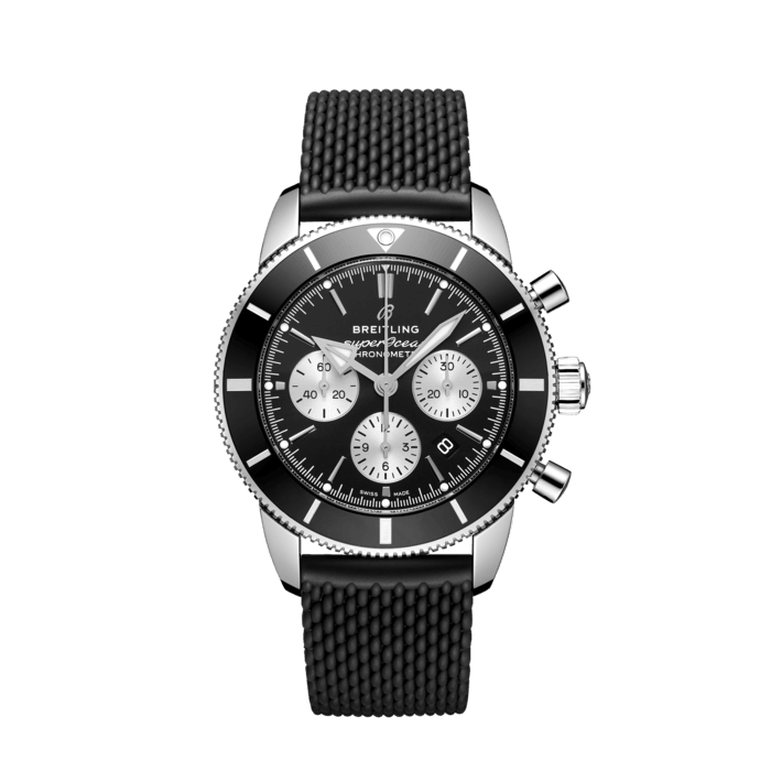 Breitling Superocean Heritage B01 Chronograph 44 in acciaio inossidabile nero AB0162121B1S1