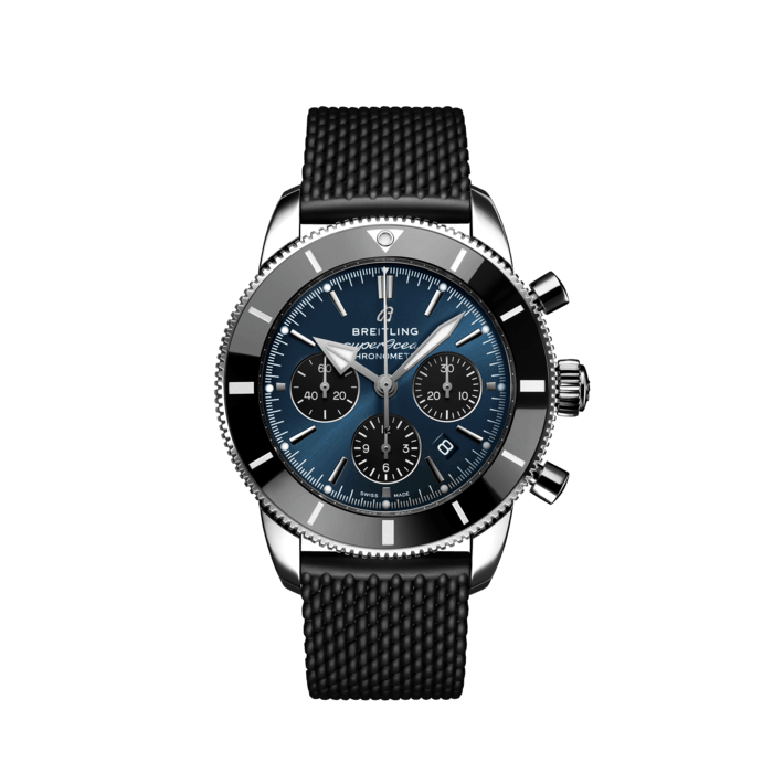 Breitling Superocean Heritage B01 Chronograph 44 in acciaio inossidabile blu AB0162121C1S1