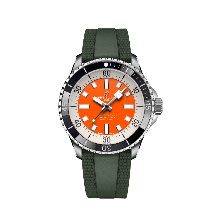 Breitling Superocean Automatic 42 Kelly Slater in acciaio inossidabile arancione A173751A1O1S1