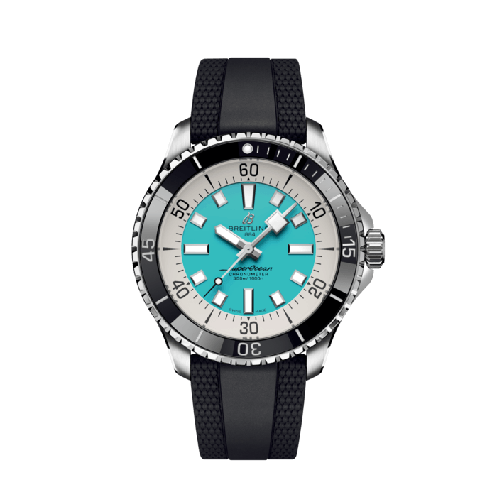 Breitling Superocean Automatic 44 in acciaio inossidabile turchese A17376211L2S1