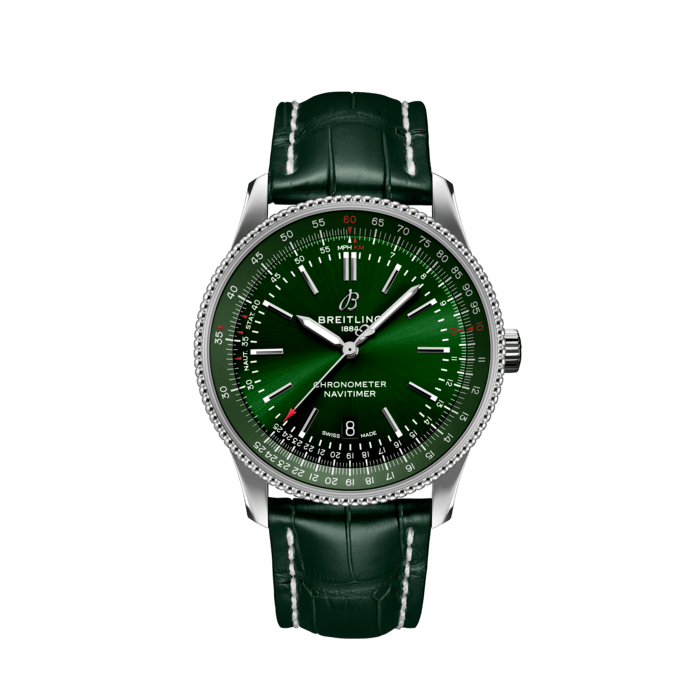 Breitling Navitimer Automatic 41 in acciaio inossidabile verde A17326361P1