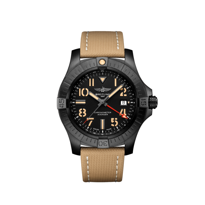 Breitling Avenger Automatic GMT 45 Night Mission Titanium con rivestimento DLC Black V32395101B1x1