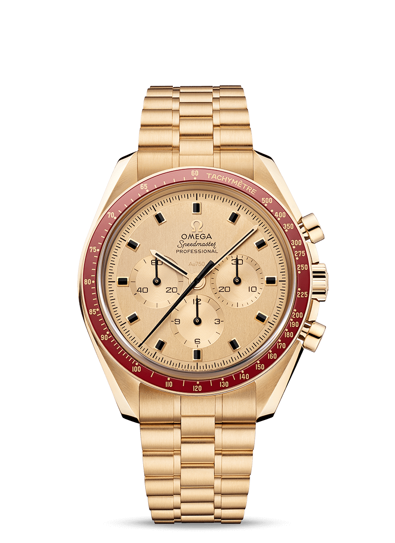 Replica Orologio anti-magnetico Omega Speedmaster in oro moonshine 310.60.42.50.99.001