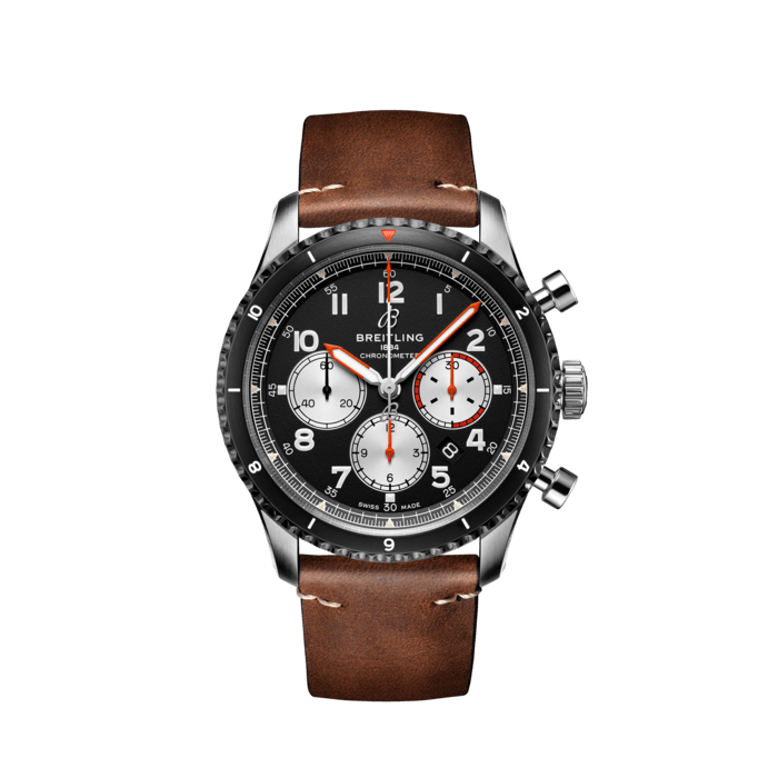 Breitling Aviator 8 B01 cronografo 43 Mosquito in acciaio inossidabile nero AB01194A1B1X1