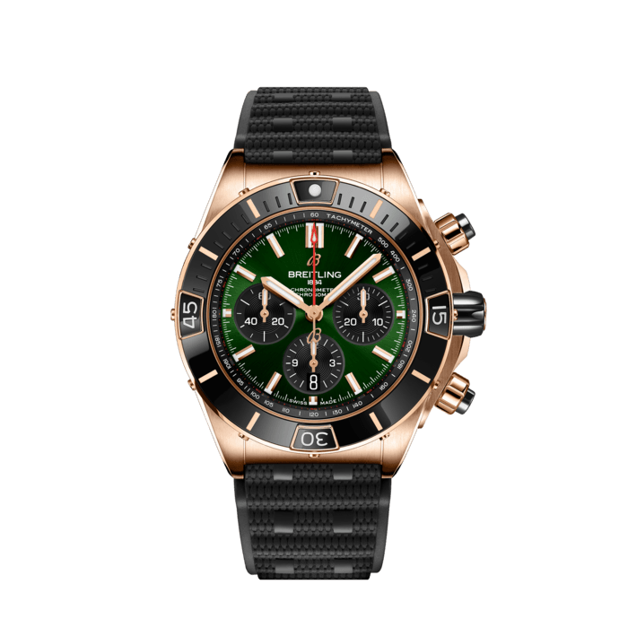 Breitling Super Chronomat B01 44 18K rosso verde rosso RB01361A1L1S1