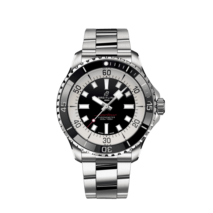 Breitling Superocean Automatico 44 in acciaio inossidabile nero A17376211B1A1