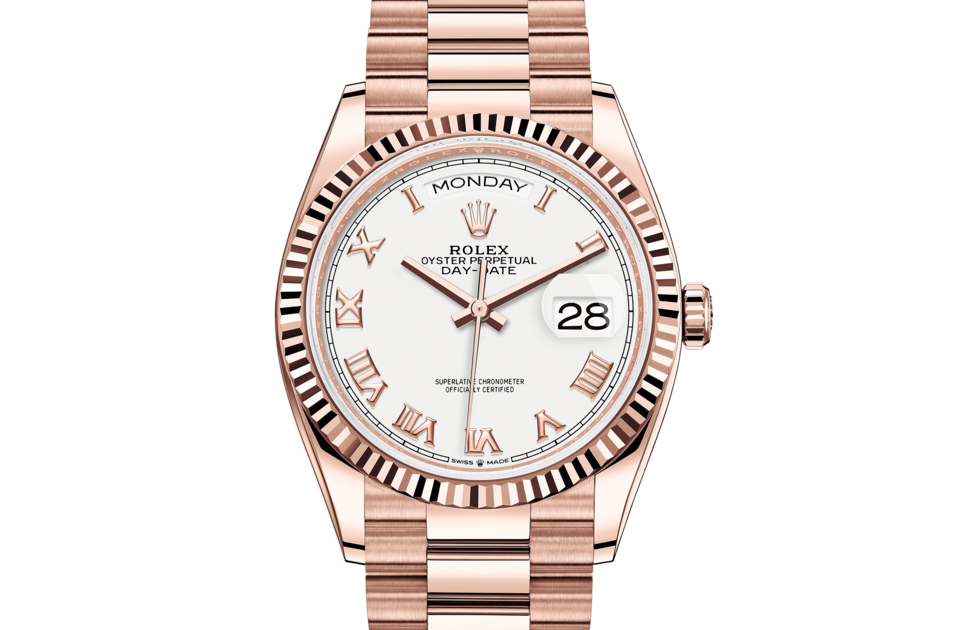 Rolex Day Date 36 Oyster 36 mm Everose Gold M128235-0052