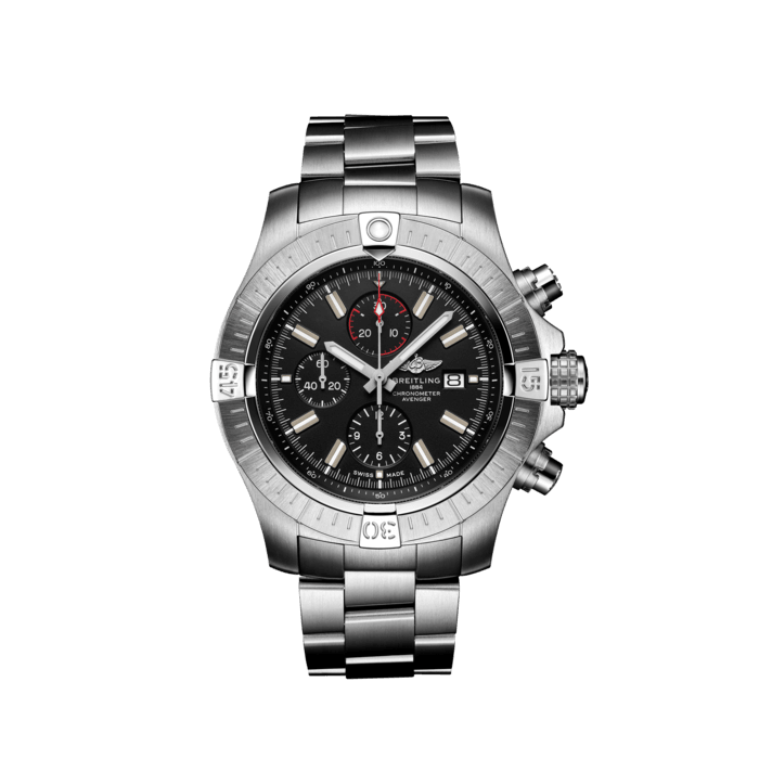 Breitling Super Avenger Chronograph 48 in acciaio inossidabile nero A13375101A1