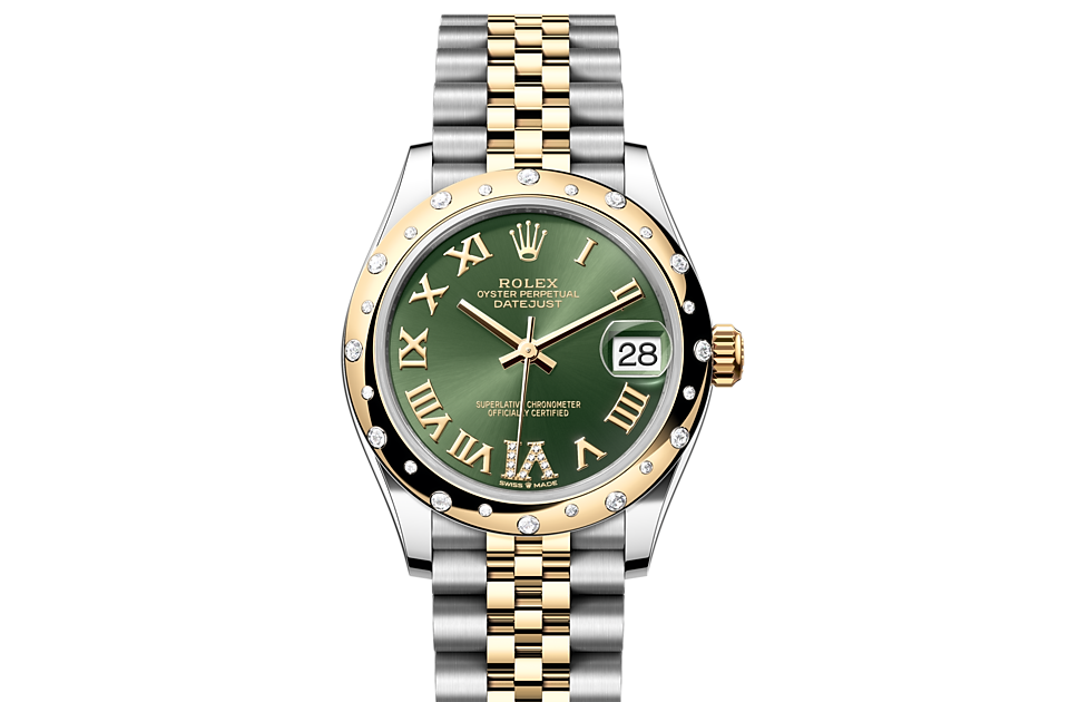 Rolex Datejust 31 Oyster 31 mm Oystersteel Giallo oro e diamanti M278343RBR-0016