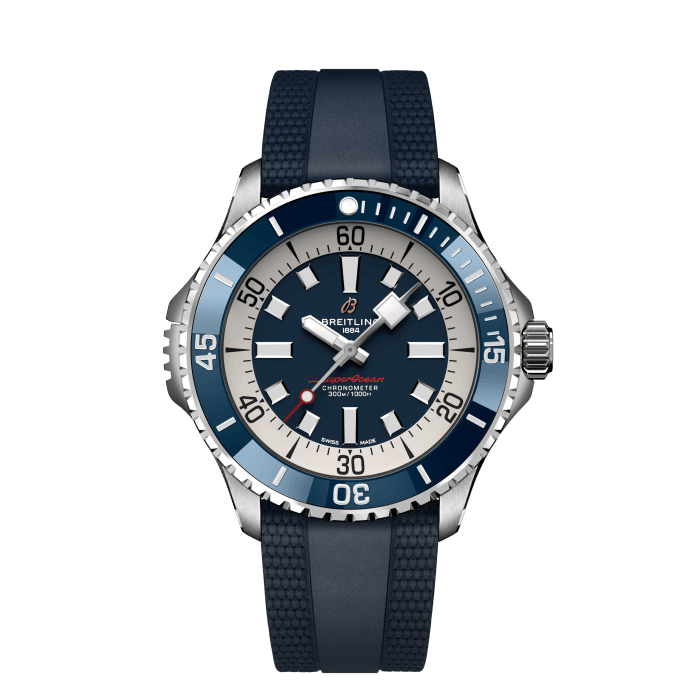 Breitling Superocean Automatic 46 in acciaio inossidabile blu A17378E71S1