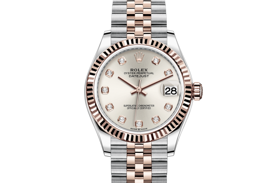 Rolex Datejust 31 Oyster 31 mm Oystersteel e Everose Gold M278271-0016