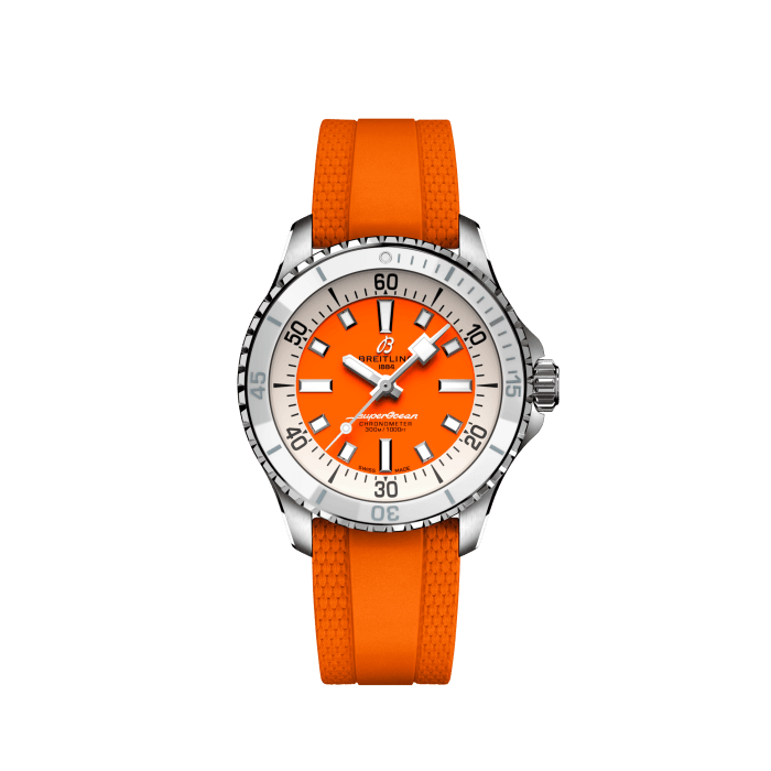 Breitling Superocean Automatic 36 Arancia in acciaio inossidabile A1737211O1S1