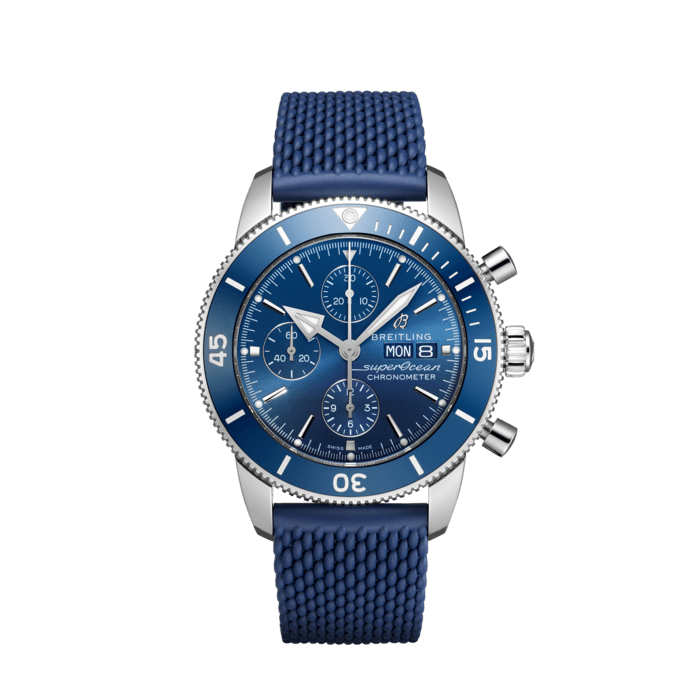 Breitling Superocean Heritage Chronograph 44 in acciaio inossidabile blu A13313161C1S1