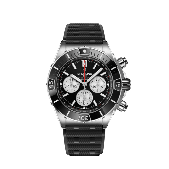 Breitling Super Chronomat B01 44 in acciaio inossidabile nero AB0136251B1S1