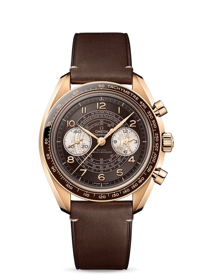 Replica Orologio cronografo Omega Speedmaster Bronze Gold 329.92.43.51.10.001