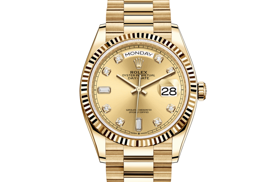 Rolex Day Date 36 Oyster 36 mm Gollo giallo M128238-0008