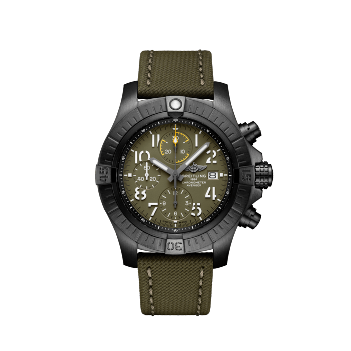 Breitling Avenger Chronograph 45 Night Mission Titanium Green V133317101L1x1