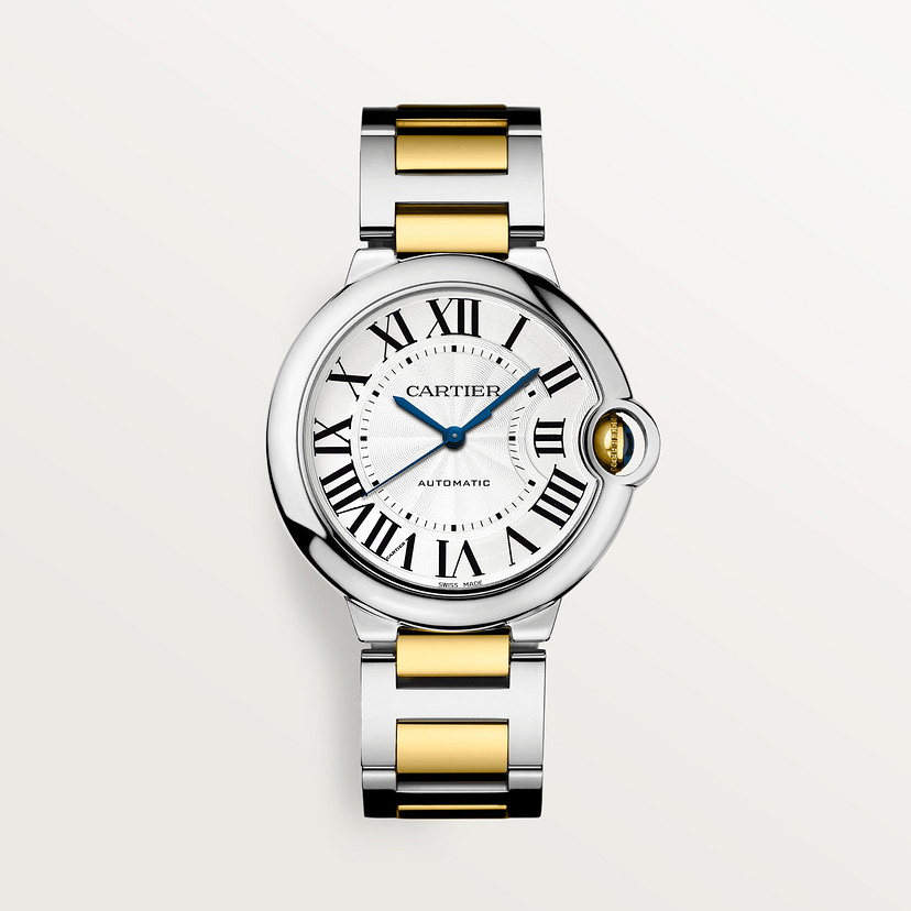 Ballon Bleu de Cartier Guarda 36 mm Movimento meccanico con acciaio oro giallo automatico