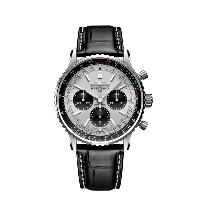 Breitling Navitimer B01 Cronografo 43 Crema in acciaio inossidabile AB0138241G1P1