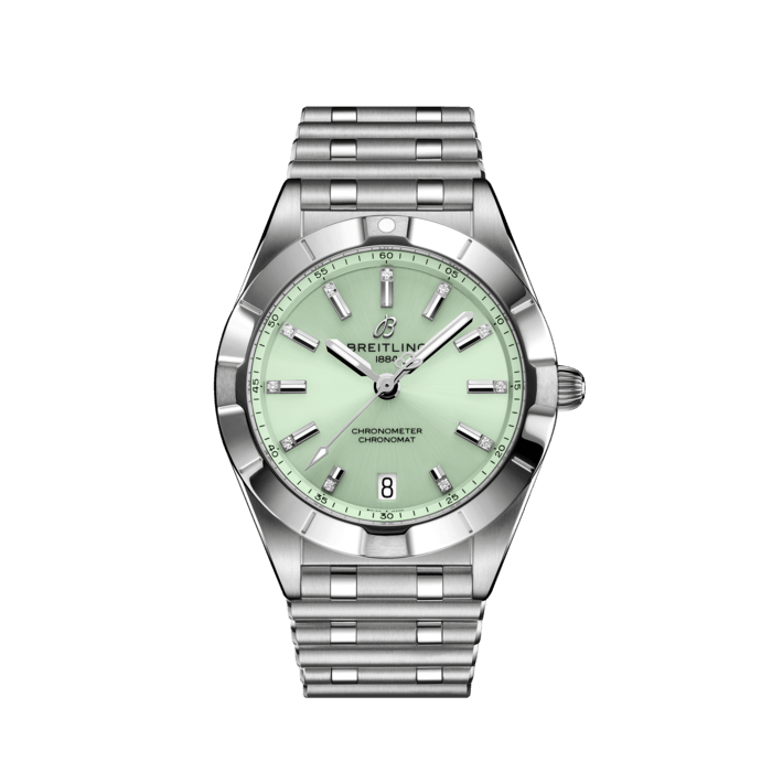 Breitling Chronomat 32 in acciaio inossidabile verde menta A77310101L1A1