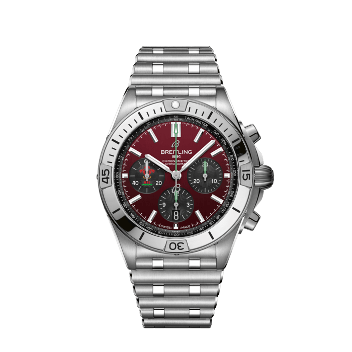 Breitling Chronomat B01 42 NAZIONI Galles in acciaio inossidabile rosso AB0134A61K1A1