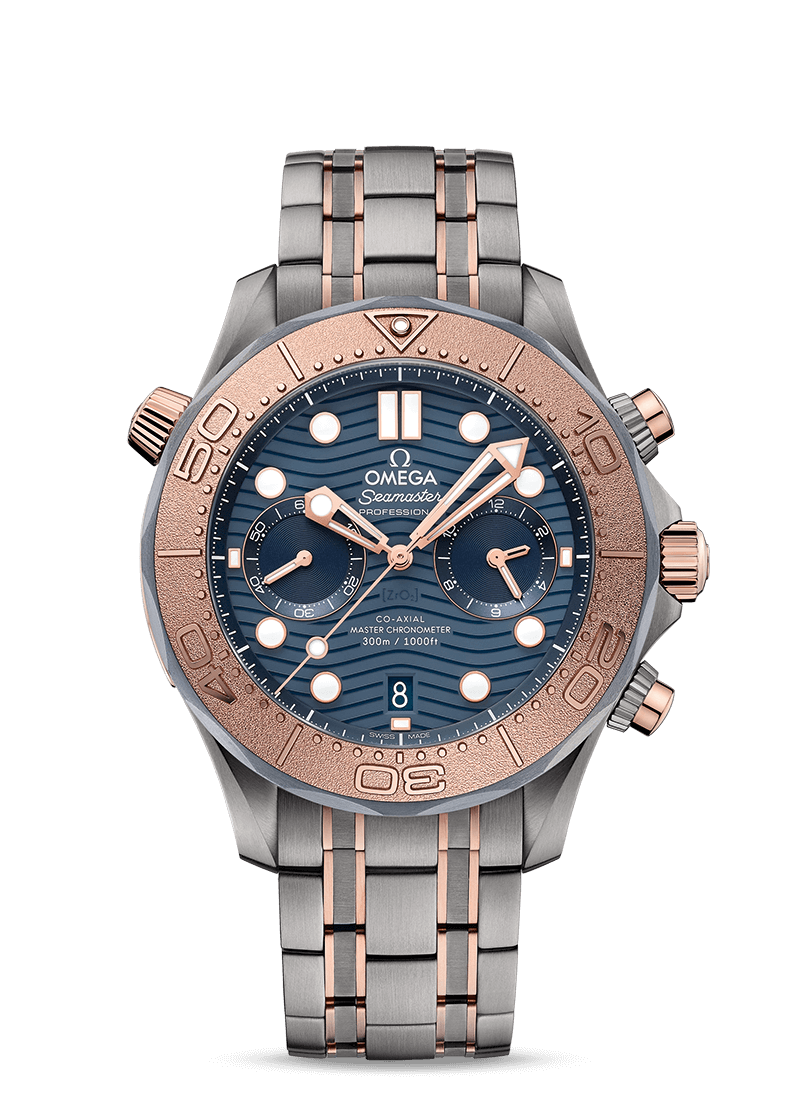 Omega Seamaster Titanio Tantalum Sedna Gold Chronograph Replica Orologio 210.60.44.51.03.001