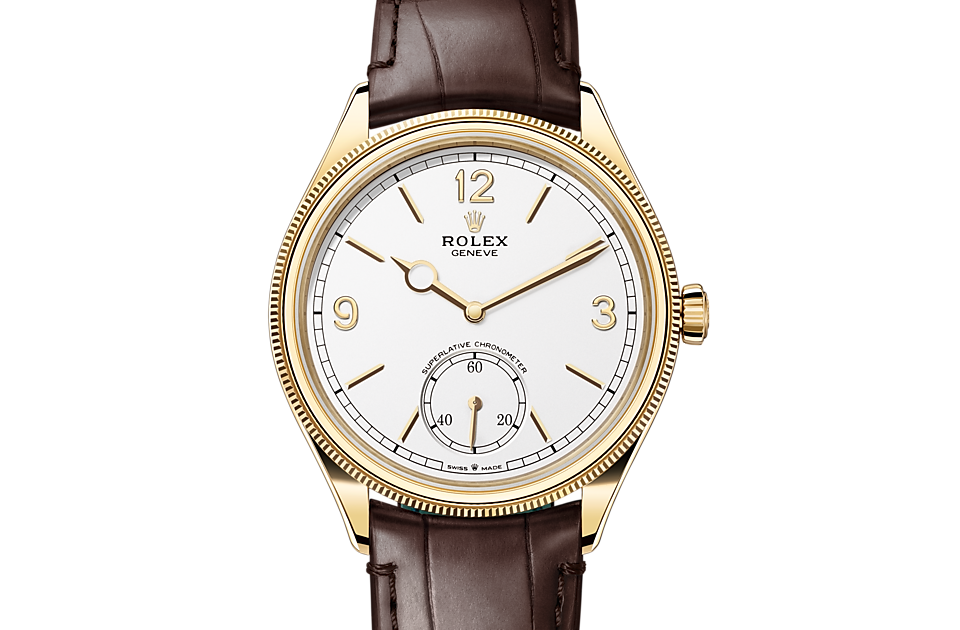 Rolex 1908 39 mm 18 ct Finitura lucida in oro giallo M52508-0006