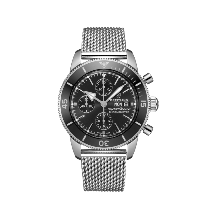 Breitling Superocean Heritage Chronograph 44 in acciaio inossidabile nero A13313121B1A1