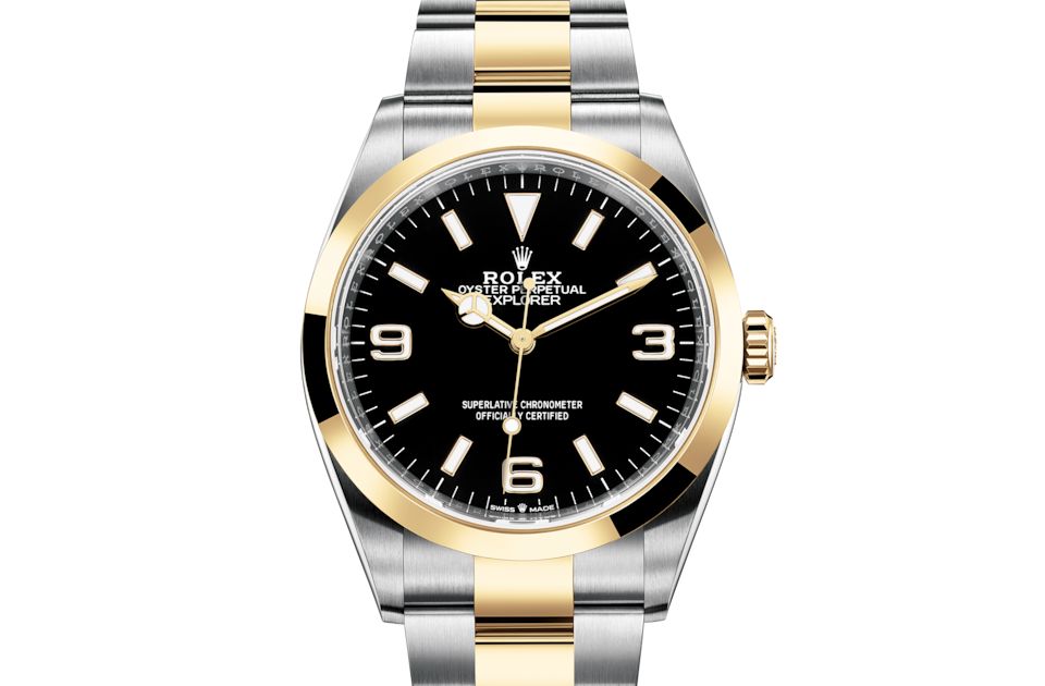 Rolex Explorer Oyster 36 mm Oystersteel e Gold Gollo M124273-0001