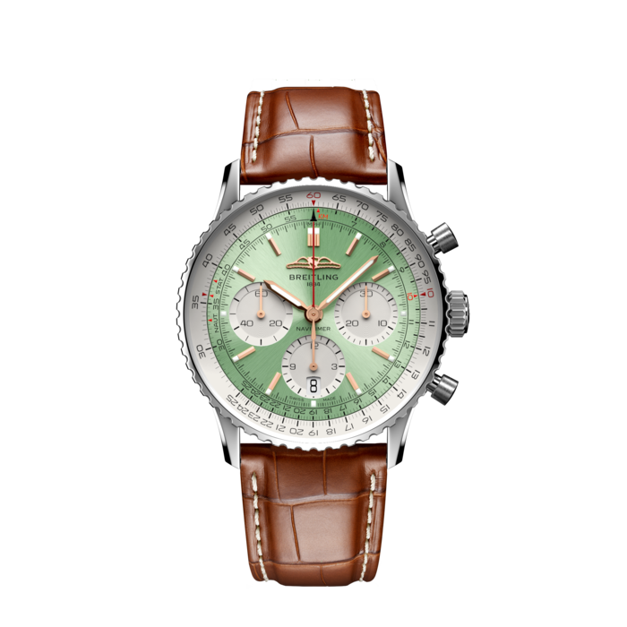 Breitling Navitimer B01 cronografo 41 in acciaio inossidabile menta verde AB0139211l1p1