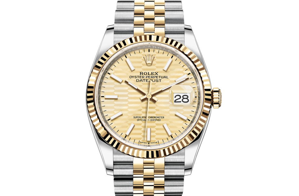 Rolex Datejust 36 Oyster 36 mm Oystersteel e Gold Gold M126233-0039